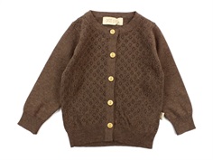 Petit Piao cardigan knit pattern brown